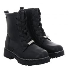  Indigo Kunstleder-Winterstiefel in schwarz für Kinder