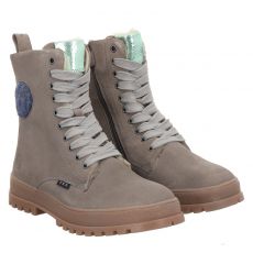  Schuhengel Veloursleder-Winterstiefel in beige für Kinder