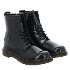  Dr.Martens, 1460, Lackleder-Winterstiefel in schwarz für Kinder