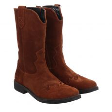  Jochie&freaks, Dani Wf, Veloursleder-Winterstiefel in braun für Kinder