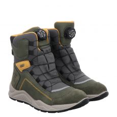 Imac Veloursleder-Winterstiefel in grün für Kinder