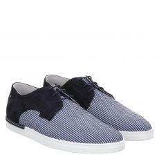  Floris Van Bommel, De Dekker, Nubukleder-Sneaker in blau für Herren