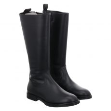  Tommy Hilfiger Glattleder-Winterstiefel in schwarz für Kinder