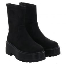  Calvin Klein, Flatform Zip Mg Ss, Stiefeletten & Boots in schwarz für Damen