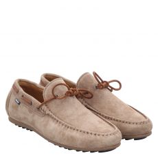  Floris Van Bommel, Stevi 01.26, Veloursleder-Slipper in beige für Herren