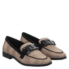  La Strada klassischer Textil-Slipper in beige für Damen