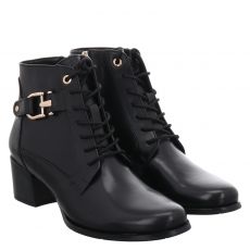  Regarde Le Ciel Glattleder-Schnürstiefel in schwarz für Damen