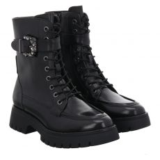  Regarde Le Ciel Glattleder-Schnürstiefel in schwarz für Damen