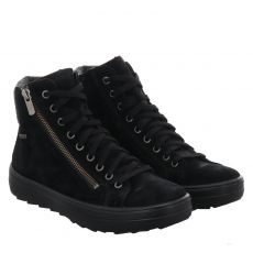  Legero, Mira, Veloursleder-Schnürstiefel in schwarz für Damen