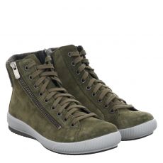  Legero, Tanaro 5.0, Veloursleder-Schnürstiefel in grün für Damen