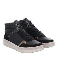  Remonte, Stiefelette, Kunstleder-Schnürstiefel in schwarz für Damen