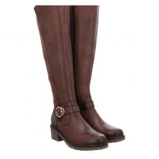  Remonte, Stiefelette, hoher Glattleder-Stiefel in braun für Damen