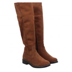  Remonte, Stiefelette, hoher Veloursleder-Stiefel in braun für Damen