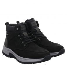  Rieker, Hwkherrenstiefel, Veloursleder-Winterboots in schwarz für Herren