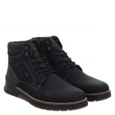  Rieker, Hwkherrenstiefel, Kunstleder-Winterboots in schwarz für Herren
