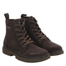  Calvin Klein Jeans, Eva Boot Mid Laceup Iconic, Veloursleder-Schnürstiefel in braun für Herren