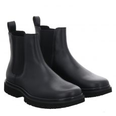  Calvin Klein Jeans, Eva Boot Mid Chelsea, Glattleder-Chelsea in schwarz für Herren
