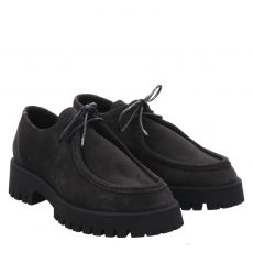  Schuhengel, Pennywise, Veloursleder-Halbschuh in schwarz für Damen