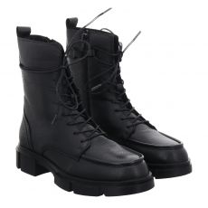  Schuhengel, Lynn, Glattleder-Schnürstiefel in schwarz für Damen