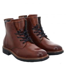  Bugatti, Braun, Glattleder-Schnürstiefel in cognac für Herren