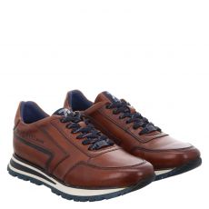  Bugatti, Braun, Glattleder-Sneaker in cognac für Herren