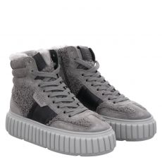  Kennel & Schmenger, Zap, Veloursleder-Schnürstiefel in grau für Damen