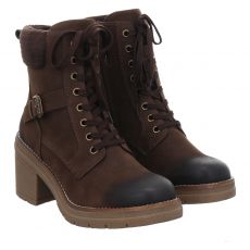  Marco Tozzi, Women Boots, Kunstleder-Schnürstiefel in braun für Damen