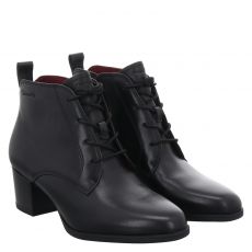  Tamaris, Women Boots, Glattleder-Schnürstiefel in schwarz für Damen