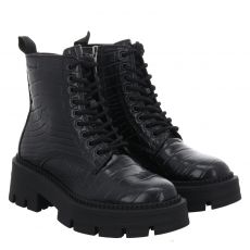  Tamaris, Women Boots, Kunstleder-Schnürstiefel in schwarz für Damen