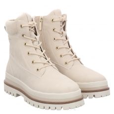  Tamaris, Women Boots, Kunstleder-Schnürstiefel in beige für Damen