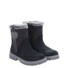  Superfit, Spirit, Veloursleder-Winterstiefel in grau für Kinder