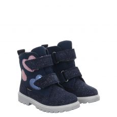  Superfit, Spirit, Veloursleder-Winterstiefel in blau für Kinder