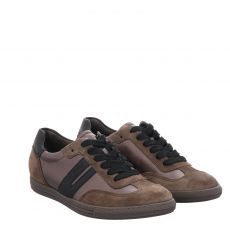  Paul Green, 0076-5350-116, Veloursleder-Sneaker in braun für Damen
