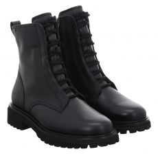  Paul Green, 0076-8027-006/schnürstiefelett, Glattleder-Schnürstiefel in schwarz für Damen