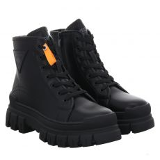  Dockers Kunstleder-Schnürstiefel in schwarz für Damen