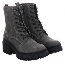  Dockers, Grau, Kunstleder-Schnürstiefel in grün für Damen