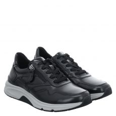  Rollingsoft, Rolling Soft, Glattleder-Sneaker in schwarz für Damen