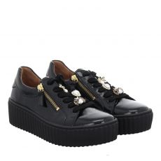  Gabor Lackleder-Halbschuh in schwarz für Damen
