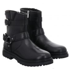  Copenhagen Kids, Biker Low ( Wr), Glattleder-Winterstiefel in schwarz für Kinder
