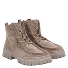  Gabor, Beige, Veloursleder-Schnürstiefel in taupe für Damen