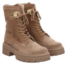  Gabor Veloursleder-Schnürstiefel in braun für Damen