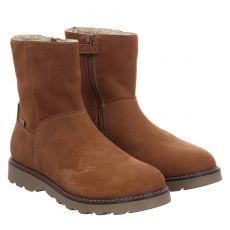  Schuhengel Veloursleder-Winterstiefel in braun für Kinder