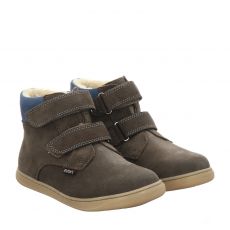  Richter Veloursleder-Winterstiefel in grün für Kinder