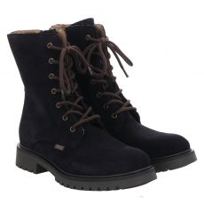  Sabalin Veloursleder-Winterstiefel in blau für Kinder