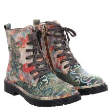  Laura Vita Glattleder-Schnürstiefel in mehrfarbig für Damen