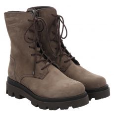  Fraipe, Grau, Veloursleder-Schnürstiefel in taupe für Damen