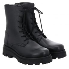  Fraipe Glattleder-Schnürstiefel in schwarz für Damen