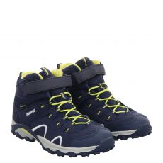  Meindl, Lucca Junior Mid, Veloursleder-Halbschuh in blau für Kinder