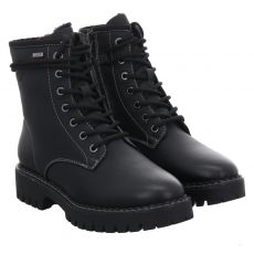  S.oliver, Women Boots, Kunstleder-Schnürstiefel in schwarz für Damen
