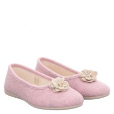  Herrmann, Rot, Hausschuh in rosa für Damen